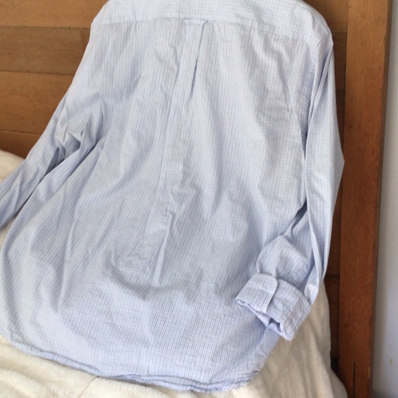 Barbour Men's Lightweight Cotton Blue Plaid Button Down Shirt XL - Picture 7 of 13